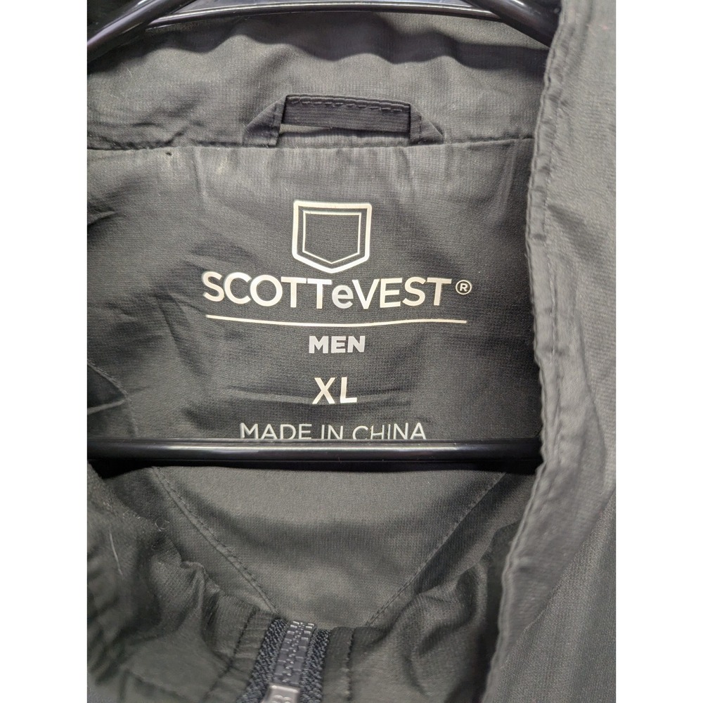 SCOTTeVEST Travel Vest Mens XL Black TEC Technology Enabled Multi Pocket‎ - Picture 3 of 12